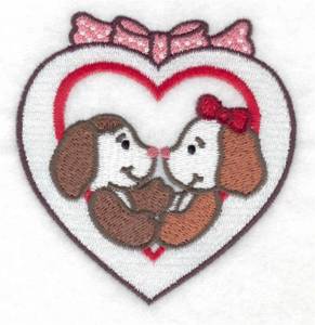 Picture of Puppy Love Machine Embroidery Design
