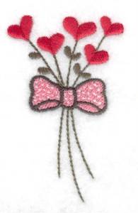 Picture of Floral Hearts Machine Embroidery Design