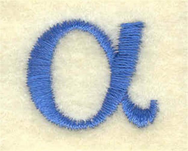 Picture of Alpha Lower Case Small Machine Embroidery Design