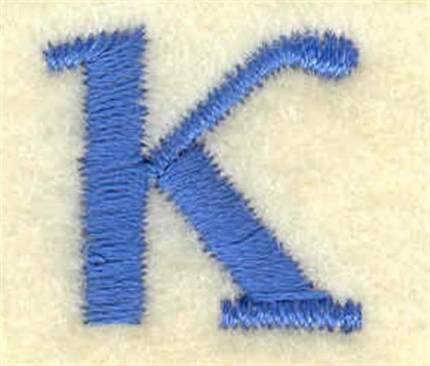 Picture of Kappa Lower Case Small Machine Embroidery Design