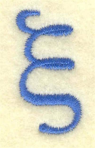 Picture of Xi Lower Case Small Machine Embroidery Design