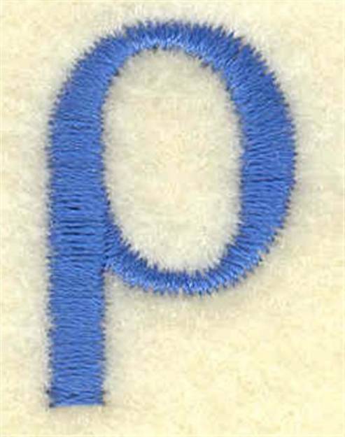 Picture of Rho Lower Case Small Machine Embroidery Design