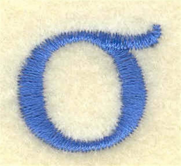 Picture of Sigma Lower Case Small Machine Embroidery Design
