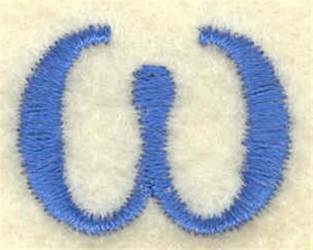 Picture of Omega Lower Case Small Machine Embroidery Design