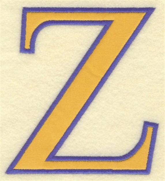 Picture of Zeta Small Applique Machine Embroidery Design