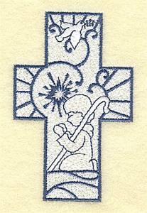 Picture of Shepherd Cross Machine Embroidery Design