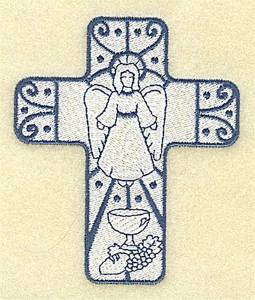 Picture of Angel Cross Machine Embroidery Design