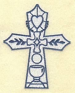 Picture of Communion Cross Machine Embroidery Design