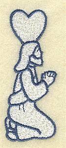 Picture of Jesus Praying Machine Embroidery Design