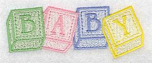 Picture of Baby Blocks small Machine Embroidery Design