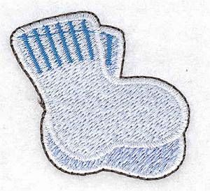 Picture of Boy Baby Booties Machine Embroidery Design