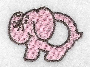 Picture of Elephant Teething Ring Machine Embroidery Design
