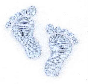 Picture of Boys Footprint Machine Embroidery Design
