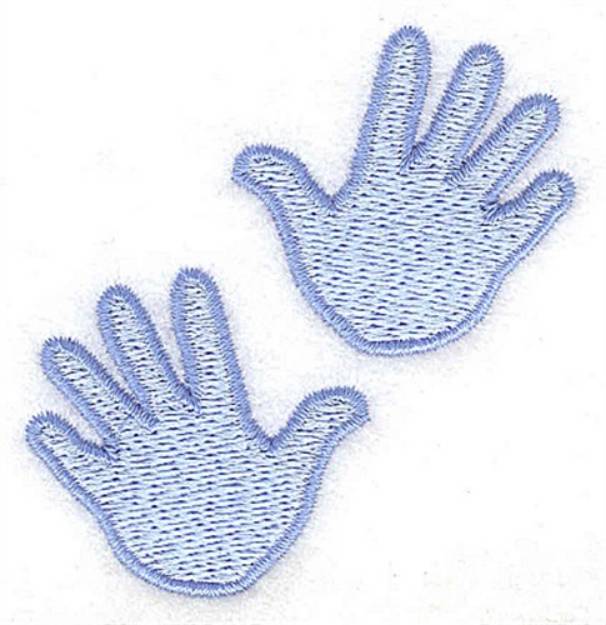 Picture of Large Boy Handprint Machine Embroidery Design