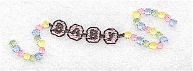 Picture of Girl Baby Bracelet Machine Embroidery Design