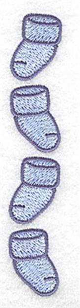 Picture of Boy Baby Booties Machine Embroidery Design