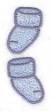 Picture of Pair Boy Booties Machine Embroidery Design
