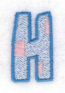 Picture of Baby Alphabet H Machine Embroidery Design