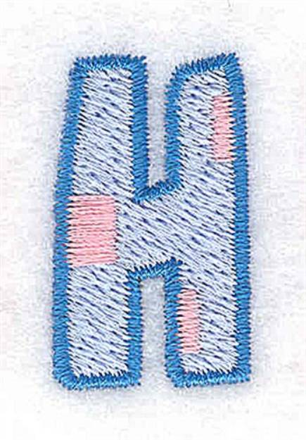 Picture of Baby Alphabet H Machine Embroidery Design