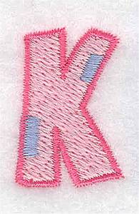 Picture of Baby Alphabet K Machine Embroidery Design