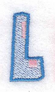 Picture of Baby Alphabet L Machine Embroidery Design