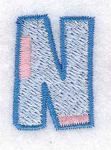 Picture of Baby Alphabet N Machine Embroidery Design