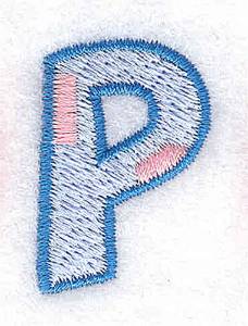 Picture of Baby Alphabet P Machine Embroidery Design