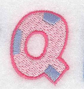 Picture of Baby Alphabet Q Machine Embroidery Design