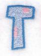 Picture of Baby Alphabet T Machine Embroidery Design