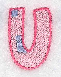 Picture of Baby Alphabet U Machine Embroidery Design