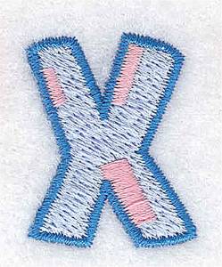Picture of Baby Alphabet X Machine Embroidery Design