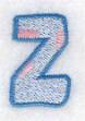 Picture of Baby Alphabet Z Machine Embroidery Design