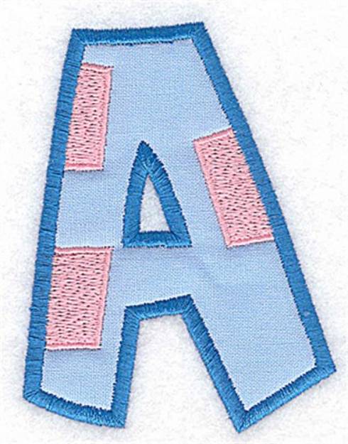 Picture of Applique Baby Alphabet A Machine Embroidery Design