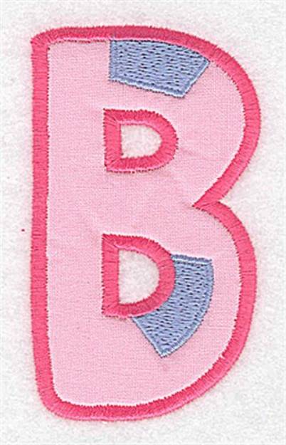 Picture of Applique Baby Alphabet B Machine Embroidery Design