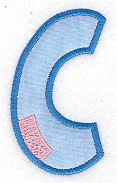 Picture of Applique Baby Alphabet C Machine Embroidery Design