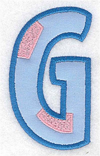 Picture of Applique Baby Alphabet G Machine Embroidery Design