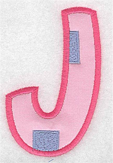 Picture of Applique Baby Alphabet J Machine Embroidery Design