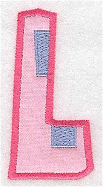 Picture of Applique Baby Alphabet L Machine Embroidery Design