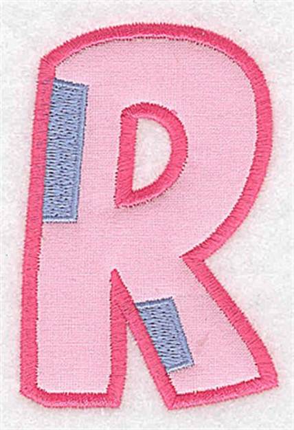 Picture of Applique Baby Alphabet R Machine Embroidery Design