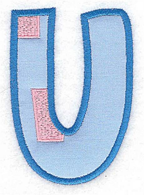Picture of Applique Baby Alphabet U Machine Embroidery Design