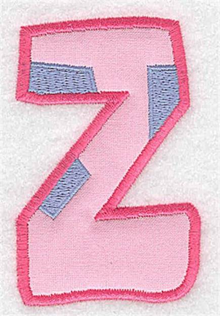 Picture of Applique Baby Alphabet Z Machine Embroidery Design