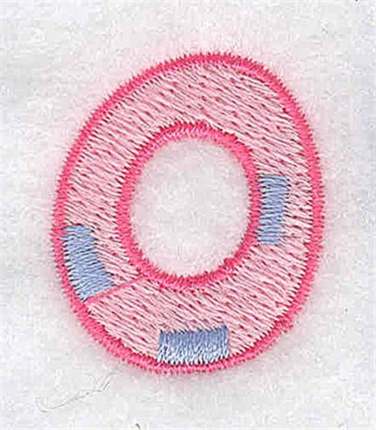 Picture of Baby Number 0 Machine Embroidery Design