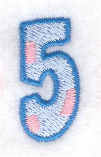 Picture of Baby Number 5 Machine Embroidery Design