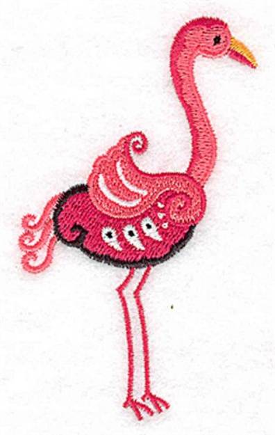 Picture of Standing Flamingo Machine Embroidery Design