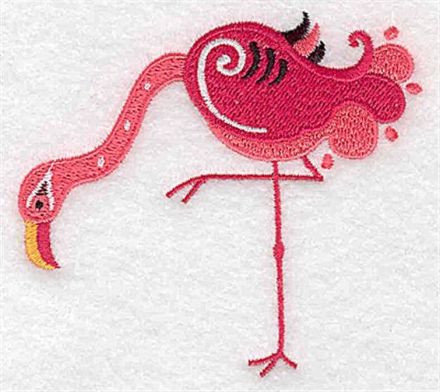 Picture of Cute Flamingo Machine Embroidery Design