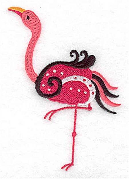Picture of Prancing Flamingo Machine Embroidery Design