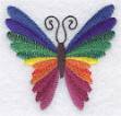 Picture of Rainbow Butterfly Machine Embroidery Design