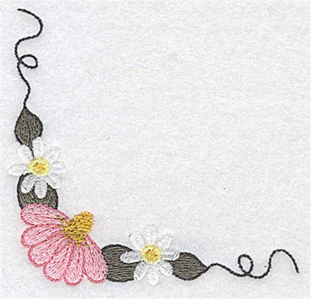 Picture of Daisy & Echinacea Machine Embroidery Design