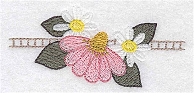 Picture of Echinacea And Daisies Machine Embroidery Design
