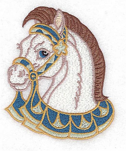 Picture of Carousel Horse Head Machine Embroidery Design